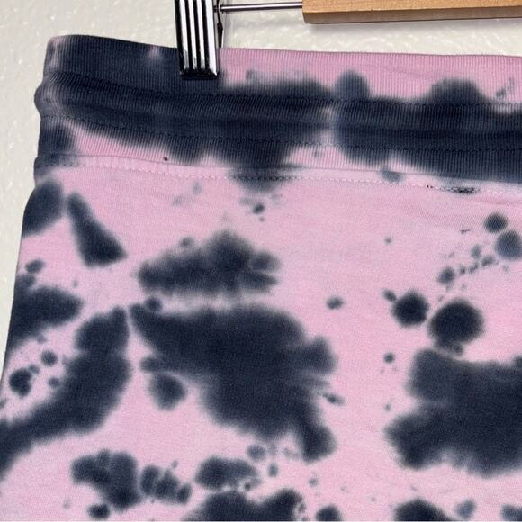 WXYZ Athletic Sweat Shorts Black and Pink Tie Dye Men's Size Large Loungewear - Picture 15 of 16